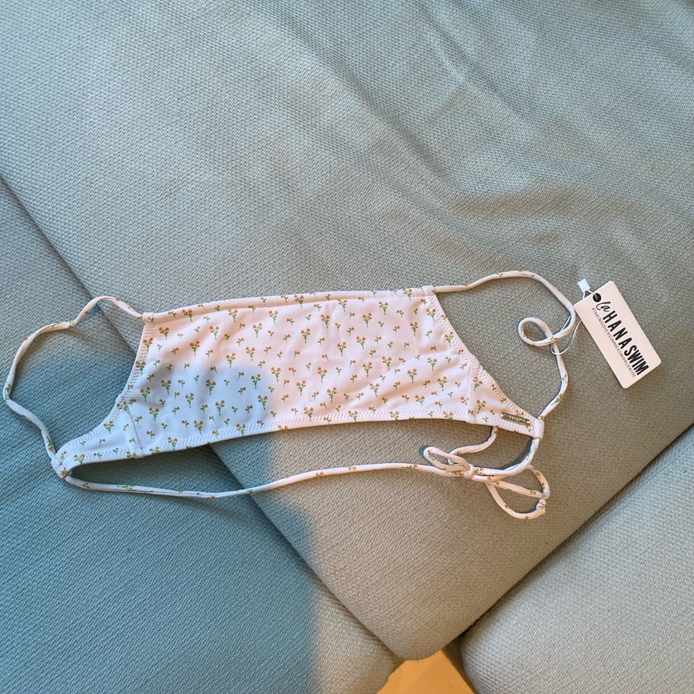 Lahana Birdie Bandeau Tie Up Bikini Top S